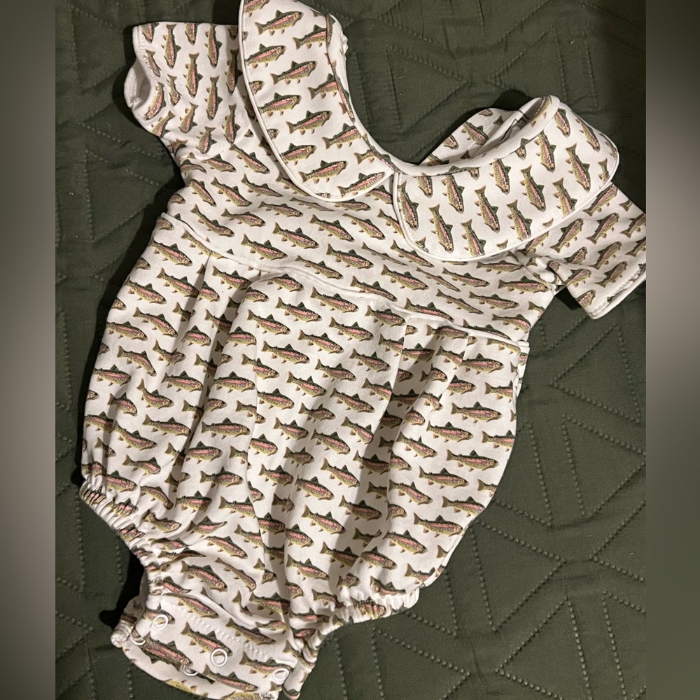 Lila + Hayes Boys Collared Onesie size 3-6M